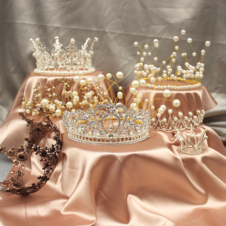 cake crown crown princess crown birthday cake decoration pearl crown crystal crown birthday crown