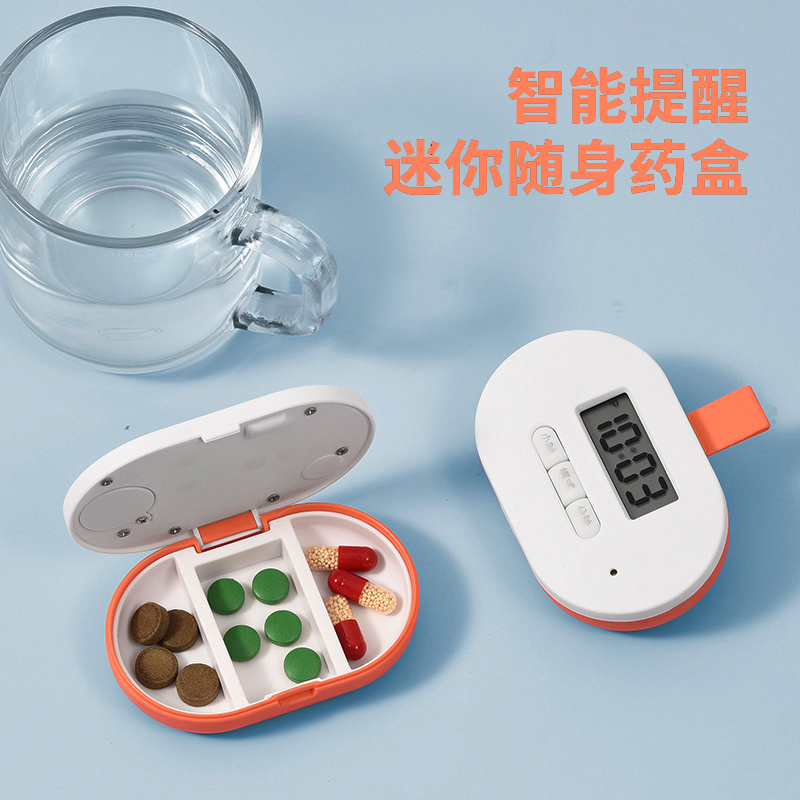 Japan's smart electronic medicine box reminder for a week for the elderly to take medicine regularly