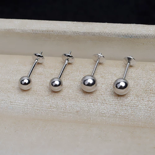 Серьги, бусины из жемчуга, аксессуар с аксессуарами, S925, серебро 925 пробы, «сделай сам», простой и элегантный дизайн