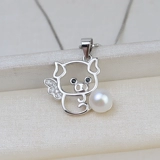 Подвеска из жемчуга, аксессуар, аксессуары, серебро 925 пробы, китайский гороскоп