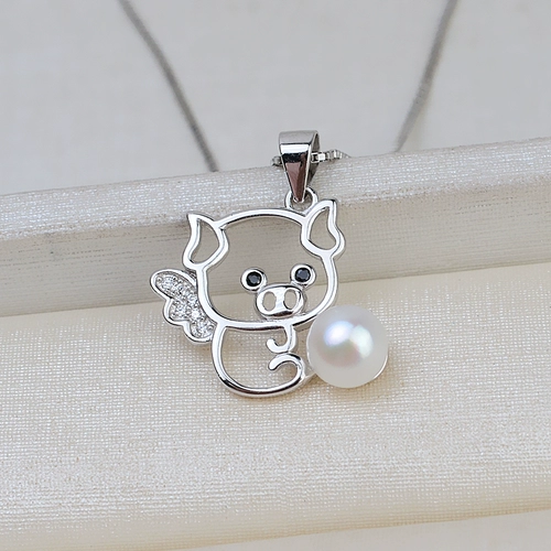 Подвеска из жемчуга, аксессуар, аксессуары, серебро 925 пробы, китайский гороскоп