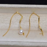 Длинные серьги с кисточками из жемчуга, аксессуар, аксессуары, серебро 925 пробы, простой и элегантный дизайн