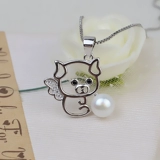 Подвеска из жемчуга, аксессуар, аксессуары, серебро 925 пробы, китайский гороскоп