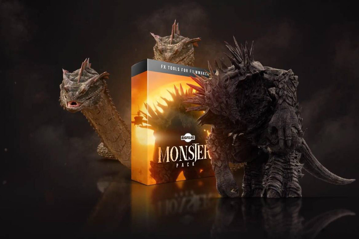 【4K视频】BigFilms – 370种+怪兽恐龙九头蛇电影特效合成视频素材+音效