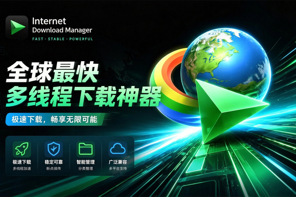 IDM下载器 v6.43.1 直装版+免激活版 Internet Download Manager 全球最快多线程下载神器