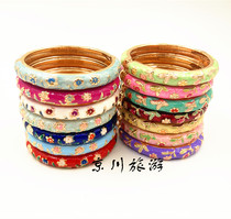 Kyochuan Tourism Souvenir Alloy Jingtai Blue Bracelet Sichuan Tourist Bracelet Ornaments Adult Children Bracelets