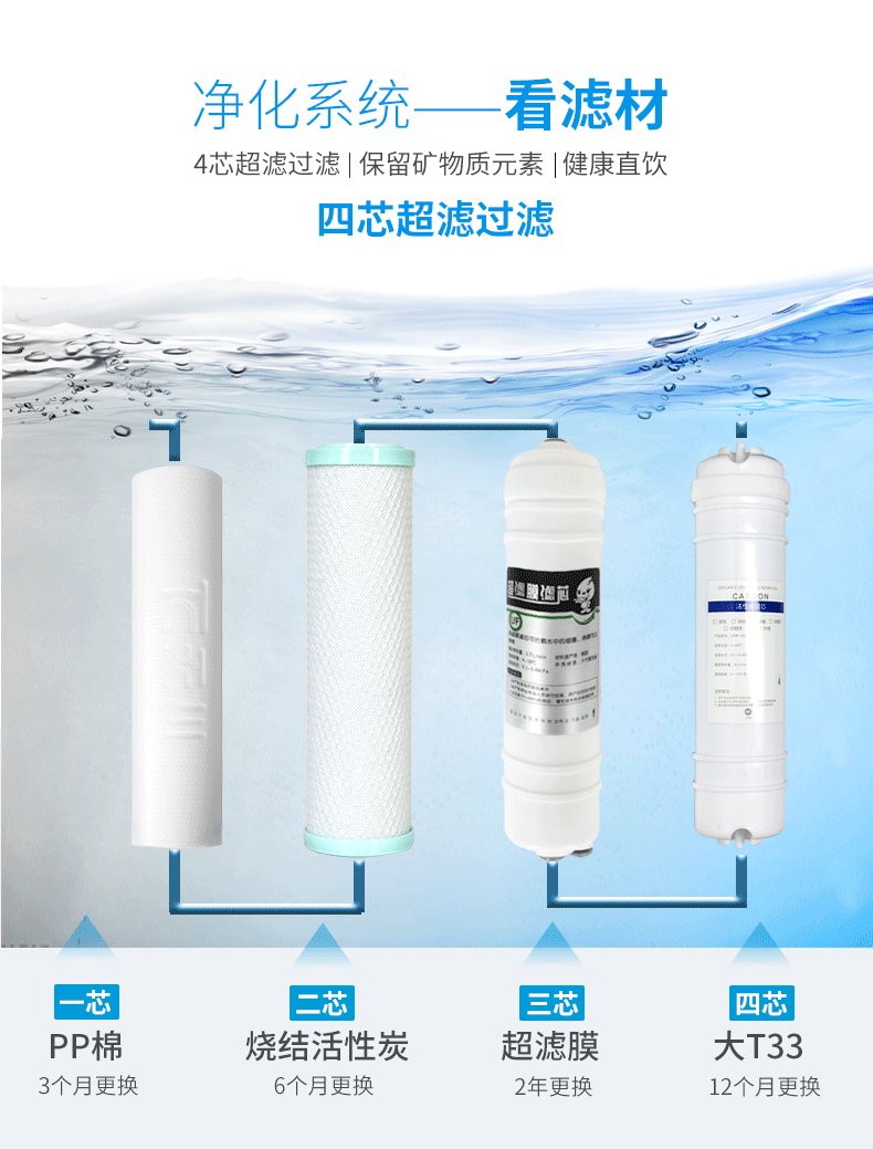 máy lọc aqua Tianchuan W500C thép không gỉ uống thẳng nhà máy đài phun nước thương mại lọc nước lọc làm lạnh nước đá nóng - Nước quả máy lọc nước pureit classic