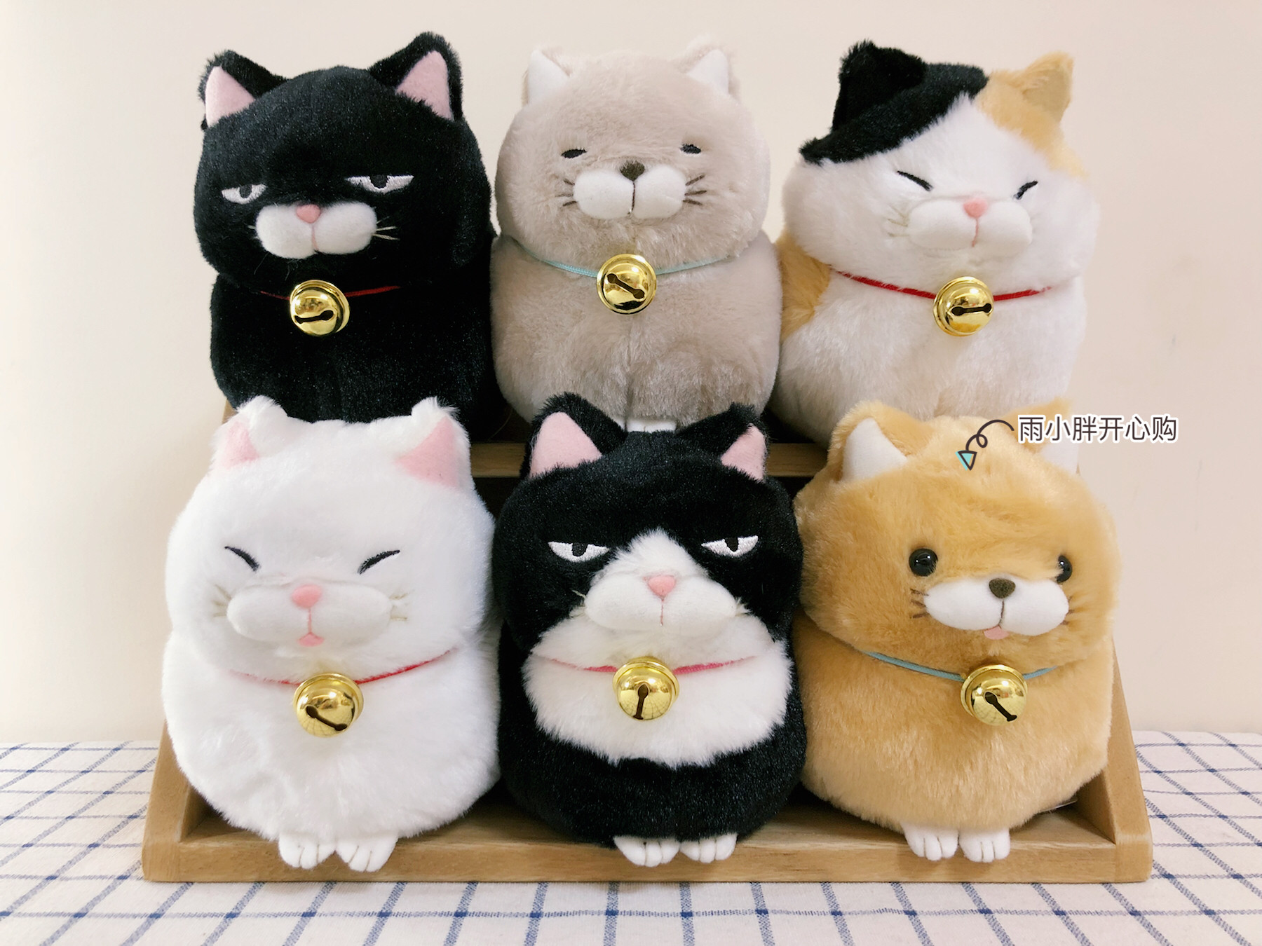Spot Japan Import Genuine AMUSE Moustache Steamed Stuffed Cat Forgas Series Three Flowers Black Bean Paparazzi Pendant
