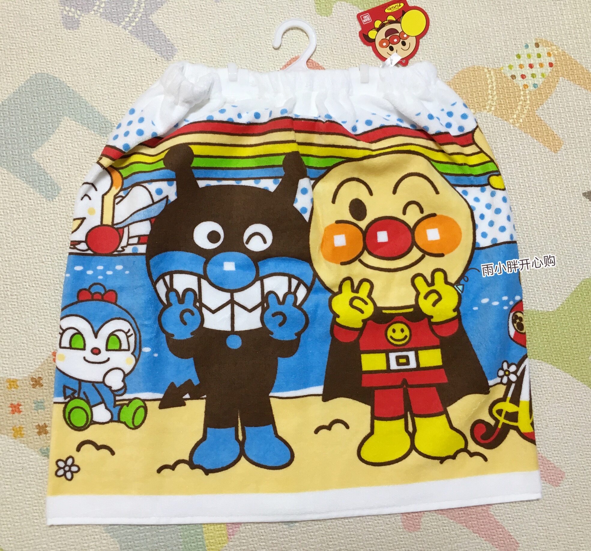 Spot bread Superman children with cotton - plastered chest skirt swimming bathrobe bathrobe bathroom tub towel