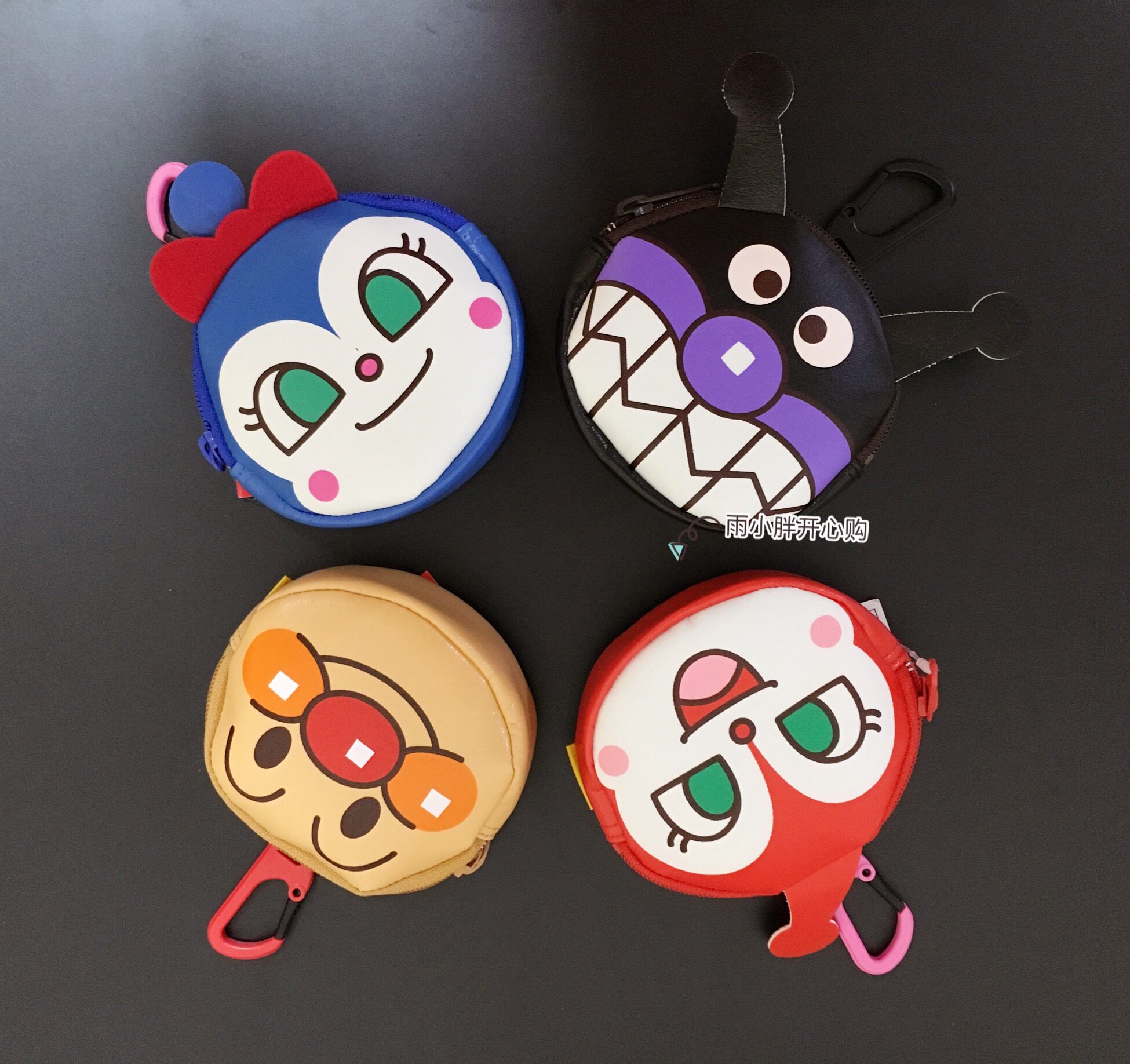 Spot clearance Japan Import bread Superman Dual-use Leather Zero Wallet Card Pocket can be used as hanging decoration Japanese system