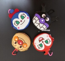 Spot clearance Japan Import bread Superman Dual-use Leather Zero Wallet Card Pocket can be used as hanging decoration Japanese system