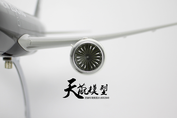 Món quà đen tối Boeing B787 Air New Zealand máy bay mô hình tĩnh mô phỏng máy bay chở khách trang trí 43 cm đồ chơi cho bé 6 tháng