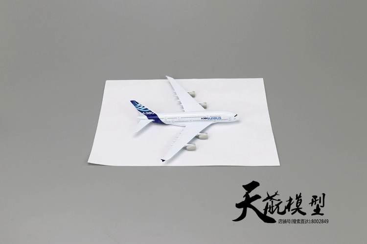 Mô hình Sky Air Mô hình tĩnh Airbus A380 Nguyên mẫu 380 Máy bay Mô hình hợp kim rắn Trang trí máy bay chở khách 1: 400