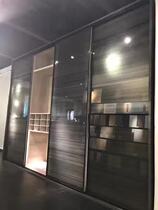 Private custom laminated tempered glass screen stainless steel sliding door decoration porch new partition