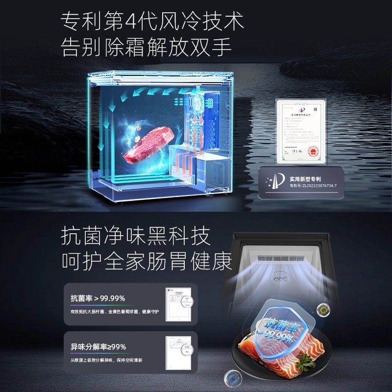 Star Freezer Is a Small Household All-Freezing, Air-Cooled, Frost-Free Freezer with Quick Freezing, Electronic Control, Horizontal Design, and Fresh-Keeping and Freezing Conversion Function