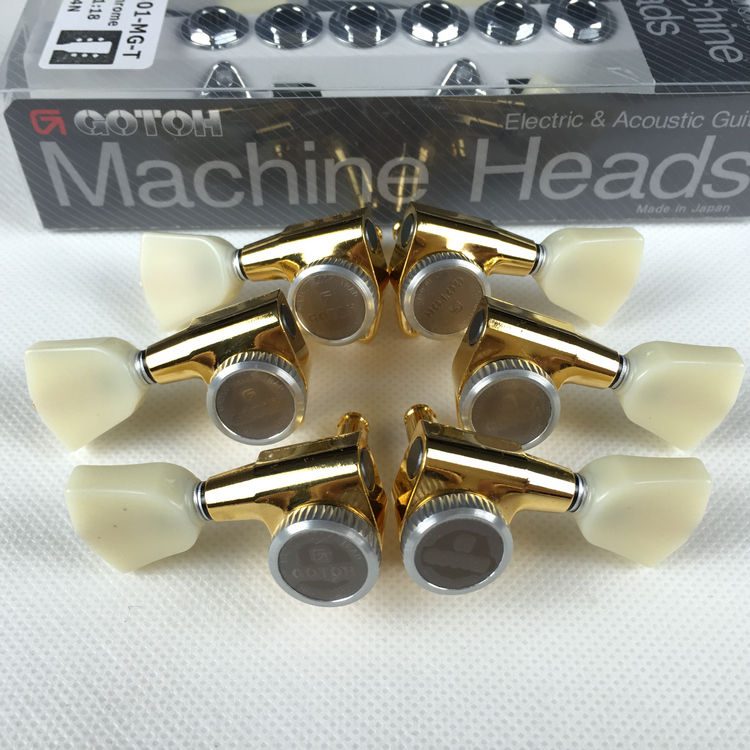 Nissan GOTOH Bilateral Electric Guitar Self Lock Button Chlock String Button Roll SG301 Gold