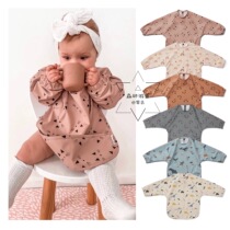 Swimming fish yuan single quality Danish children waterproof reverse dress around baby to eat long sleeve clothes in