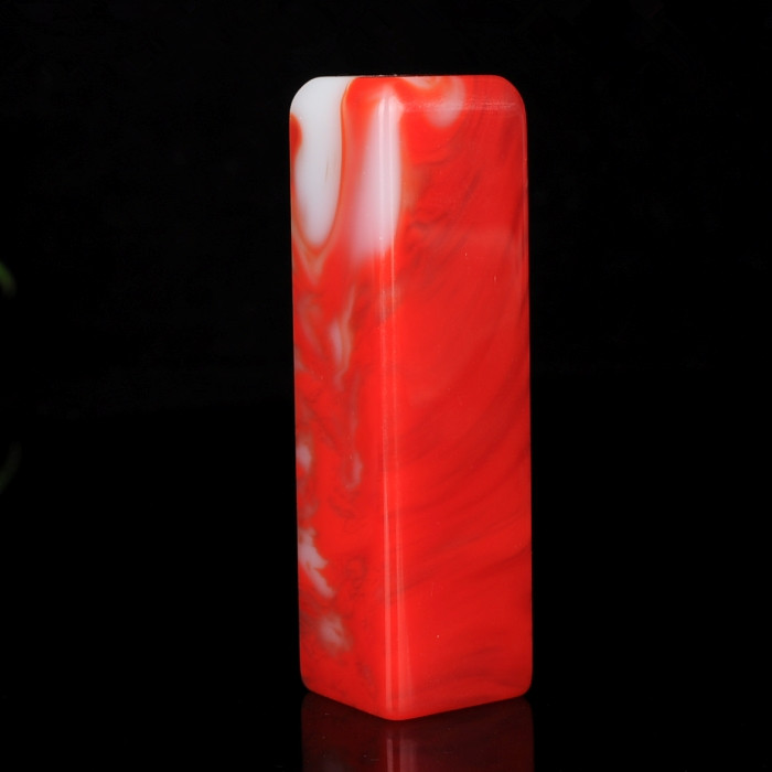 New products natural chicken blood jade seal and field jade stone seal original stone swing piece Wenfang Four Treasure Small Number Seal