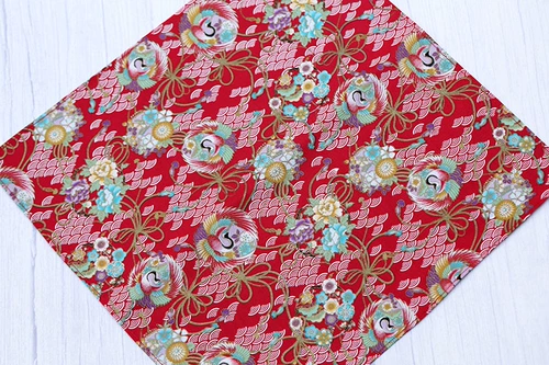 Феникс, японская хлопковая лента, шарф, треугольный слюнявчик