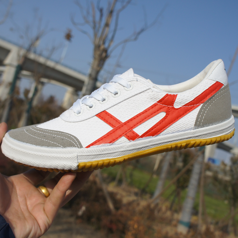 Twin Star White Volleyball Shoes Comeback Bull Fascia Bottom Casual Shoes Non-slip Low Helps Men And Women Flat Football Shoes Track & Field Shoes