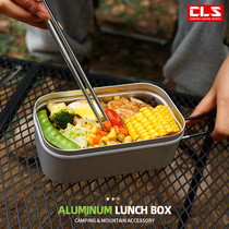 CLS Camping Picnic Folding Handle Aluminum Lunchbox Outdoor Climbing Ultra Light Wild Cooking Rice Cartridge Steaming Rack