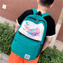 Customized School Bag Elementary School Pupils Indigology Childrens Double Shoulder Backpack Kindergarten for male and female training courses Tutoring for the print-print