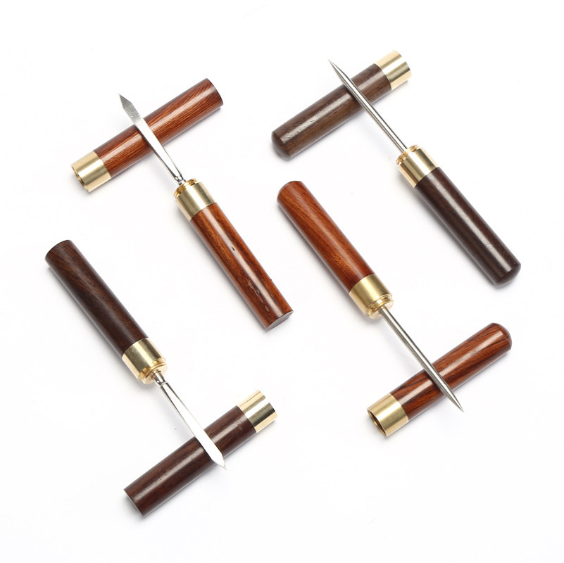 Special Price Black Sandalwood Tea Needle Red Sandalwood Tea Cone Pu-erh Tea Knife Kung Fu Tea Set Accessories Pry Tea Cake Special Tool