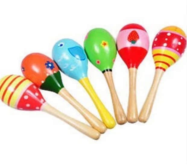 Nhạc cụ Orff Búa nhỏ bằng gỗ Búa trẻ em Búa cát nhỏ Em bé Học sớm Câu đố Đồ chơi Rigs Bán buôn - Đồ chơi nhạc cụ cho trẻ em bộ trống cho bé