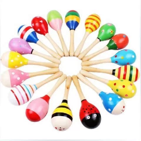 Nhạc cụ Orff Búa nhỏ bằng gỗ Búa trẻ em Búa cát nhỏ Em bé Học sớm Câu đố Đồ chơi Rigs Bán buôn - Đồ chơi nhạc cụ cho trẻ em bộ trống cho bé