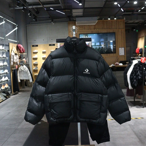 Converse, конверсы, удерживающая тепло куртка, повседневный пуховик, свободный крой