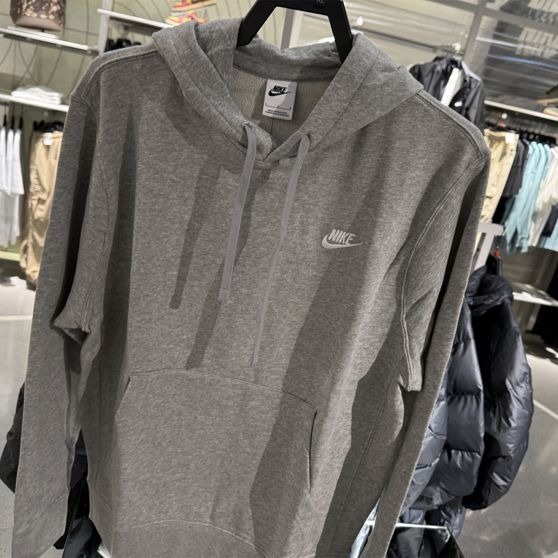 Nike Nike Men's and Women's French Terry Hooded Sweatshirt Spring Retro Swoosh Sweatshirt Embroidered Cz7858-063