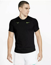Sea Taawash NIKE RAFA COURT TEE Nike Mens Black Sport T-Shirt Nadal Tennis Training Red Short sleeves