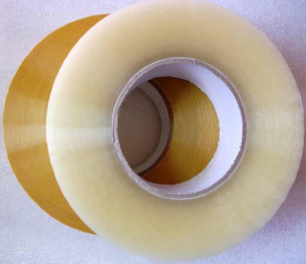 Width 4 3CM thickness 3 8CM transparent rice yellow sealing tape sealing with wholesale adhesive tape paper
