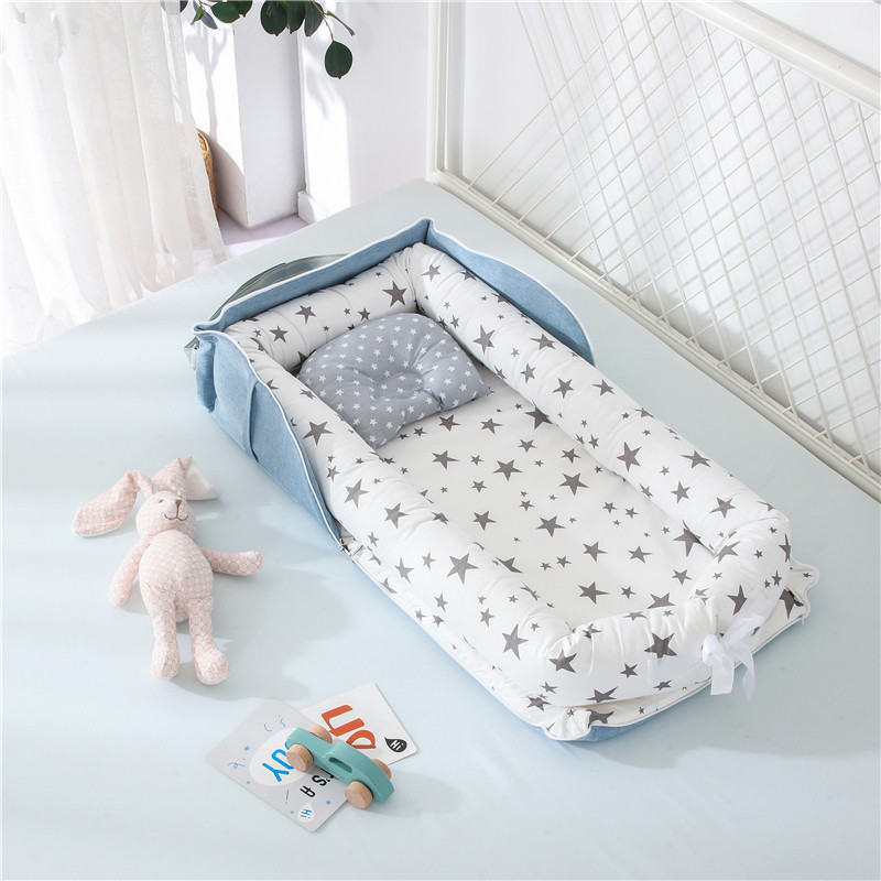 Crib car dual-use bed in bed backpack bed newborn anti-pressure artifact Class A baby travel bed love for you large
