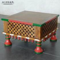 Southeast Asian wind solid wood side Thai Bohemian furniture corner ST191A Moroccan style solid wood coffee table