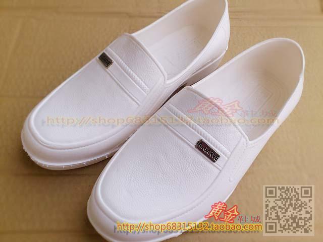 Giày cao su nam giày mưa trẻ trung giày nước trắng giày đầu bếp giày thể thao nam chống nước