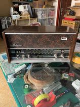 Shanghai Haiyan Card 0322 Type 6 Lights Electronic Tube Radio Old Objects