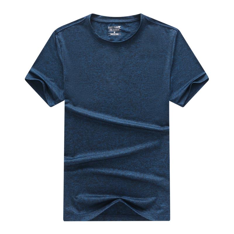 Speed Jersey Men's Summer Outdoor Quick Dry Short Sleeves T-shirt Male Round Collar Quick Dry Clothes Sports Casual Running Loose Half Sleeves