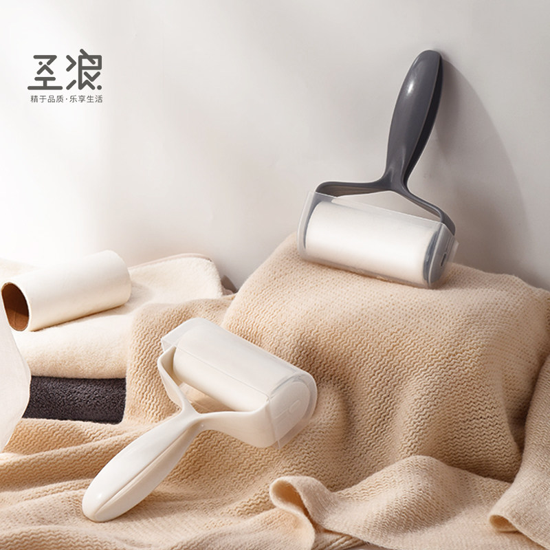 Adhesive Roller Home Clothing Hair Removal Artifact Tearable Paper Sticky Barrel Replacement Paper Hair Removal Sticky Hair Rolling Device