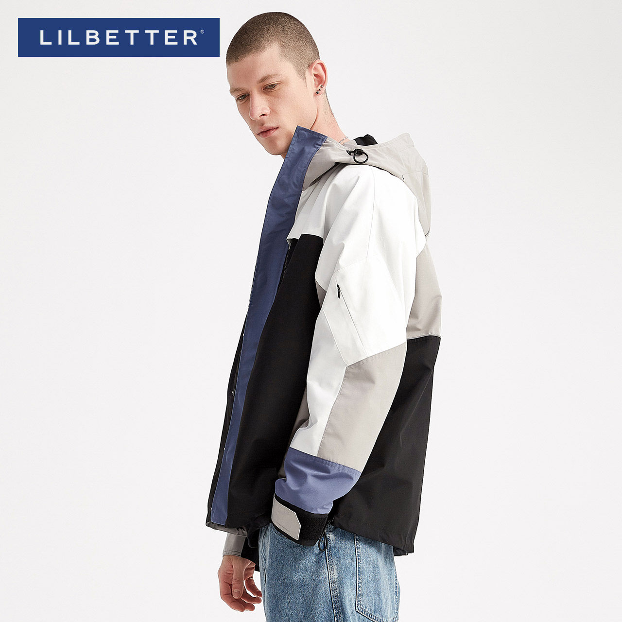 Lilbetter coat men Korean fashion hooded jacket autumn tooling coat Joker casual men's coat