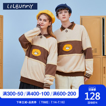 LILBUNNY rabbit couple sweater trend brand winter loose trend base all-match Japanese lazy wind jacket men