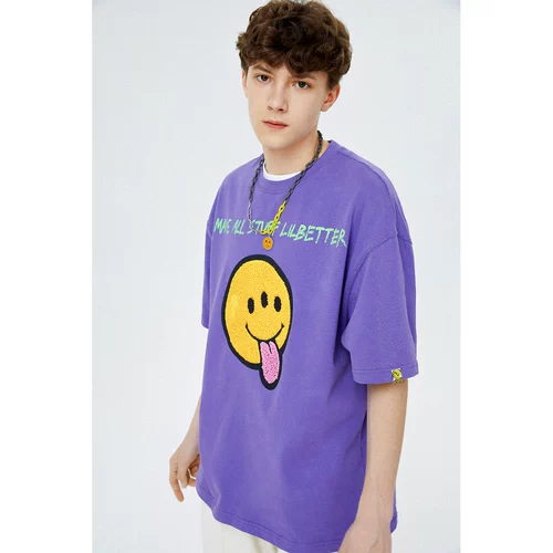 Tide, летняя модная трендовая футболка в стиле хип-хоп, короткий рукав, в американском стиле