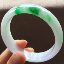 Jian An Jade 56 2 Natural Spring Color Spicy Green Jade Bracelet Burma A Cargo Old Species Green Handwear
