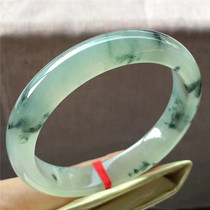 Jian An Jade 55 2 Jade jade decoration ice floating wreath bracelet Myanmar Jade fresh light floating flower jade bracelet
