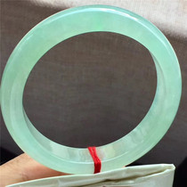 Jianan Jade 57 6 Burmese Jade Jewelry Old Kind Ice Green Jade Bracelet Natural Laokeng Bingqing Fat Ring Bracelet