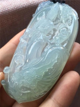 Jian An Jade Old Pit Ice Seedling Dragon Guanyin Jade Pendant Qiao Qiao meticulous moist high quality wear collection