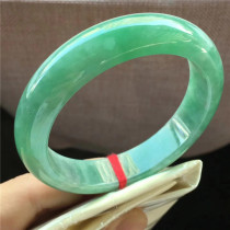 Jian An Jade 58 2 natural A goods Jade full color circle jade bracelet Myanmar old pit jade ice glutinous bracelet