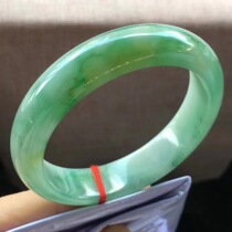 Jane Emerald Burmese Old Pit Natural A-yellow and green Emerald Bracelet delicate gelating large circle emerald bracelet