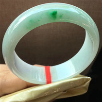 Jianan Jade 59 3 natural A goods Ice spring color background color floating sun green circle noble concubine jade bracelet with certificate