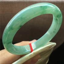 Jianan Jade Myanmar old pit A goods floating sun green circle jade bracelet meticulous rubber Jade jade ice jade bracelet